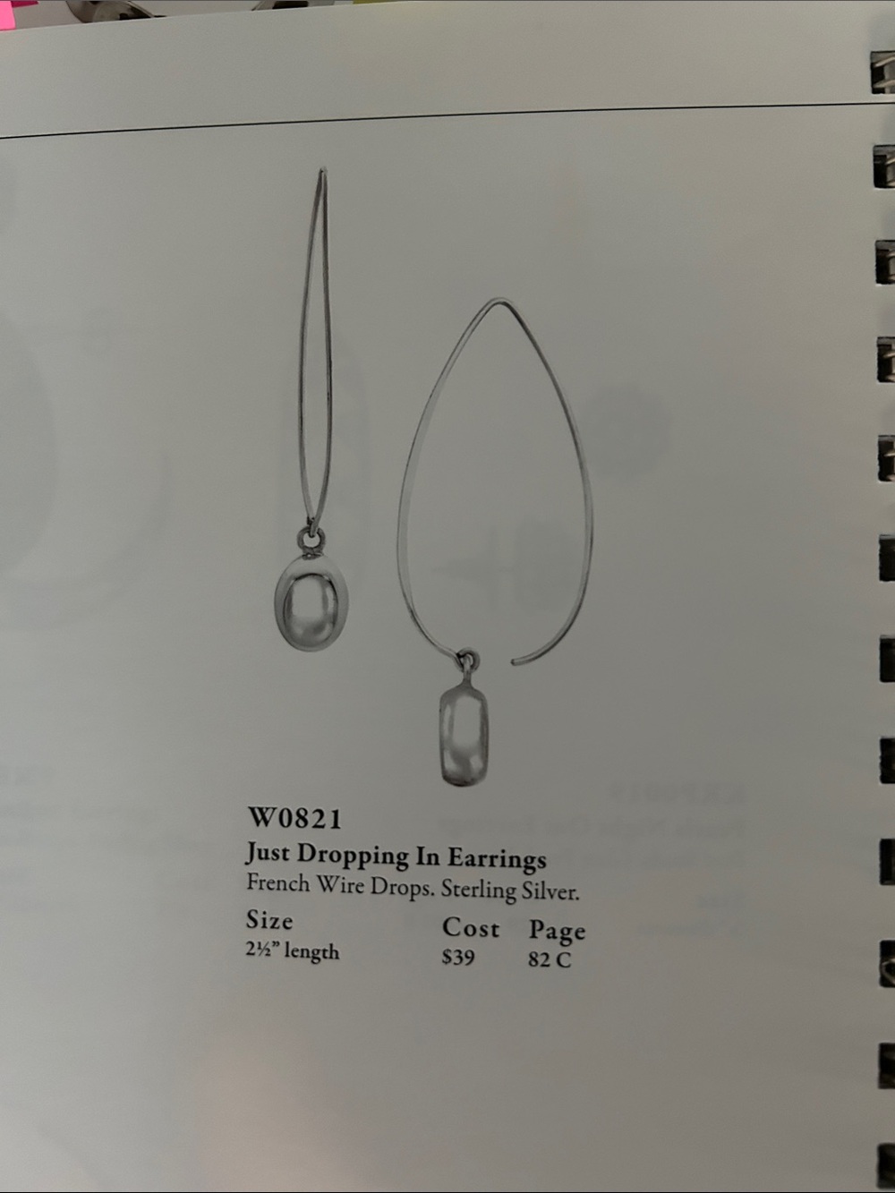 Silpada W0821 Sterling Silver Oval Drop Earrings - Picture 2 of 2